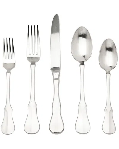 Ricci Argentieri Violino 18/10 Stainless Steel 5pc Flatware Set. Service For 1 In Gray