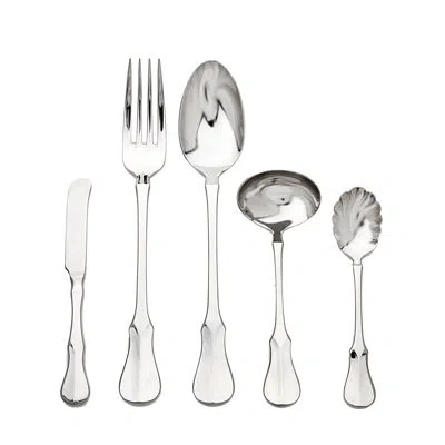 Ricci Argentieri Violino 5 Piece Hostess / Serving Set In Shiny