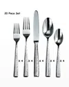 Ricci Silversmith 20-piece Anvil Flatware Set In Silver