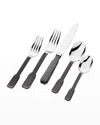 Ricci Silversmith 20-piece Art Deco Black Flatware Set In Black