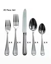 RICCI SILVERSMITH 20-PIECE ASCOT FLATWARE SET