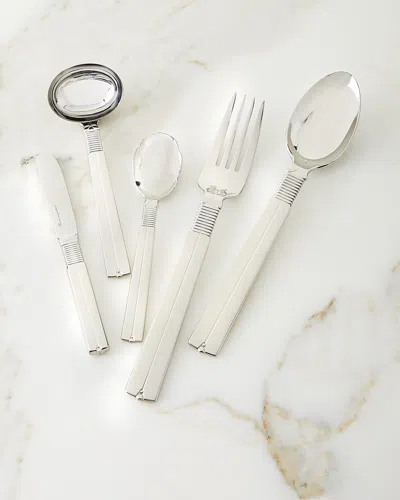 Ricci Silversmith 5-piece Artisan Hostess Flatware Set In Silver