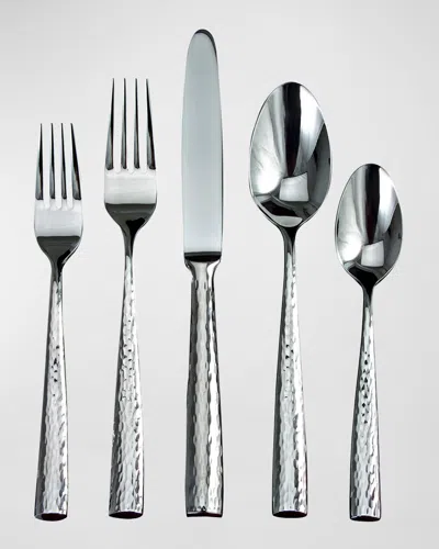 Ricci Silversmith Anvil 5-piece Flatware Set In Brown