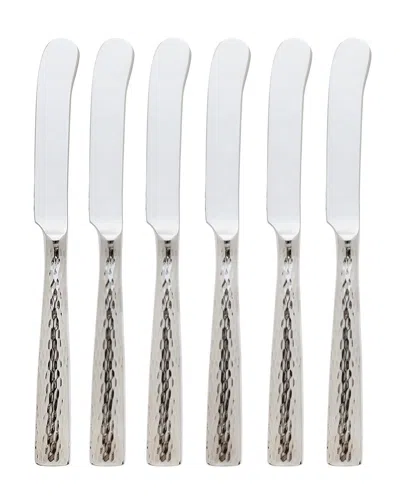 Ricci Silversmith Anvil Spreaders, Set Of 6 In Silver