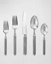 Ricci Silversmith Torsade Mirror 45-piece Flatware Set In Silver