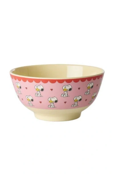 Rice By Rice Bowl Snoopy In Pink