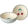 Rice By Rice Hand-painted Ceramic Bowl