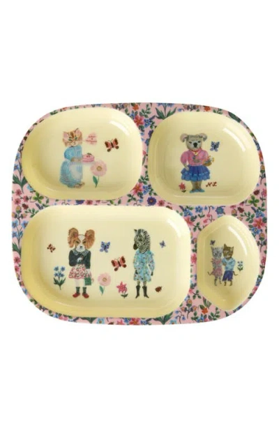 Rice By Rice Kids' 4-compartment Melamine Plate