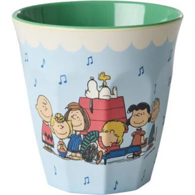 Rice By Rice Melamine Cup Snoopy In Blue