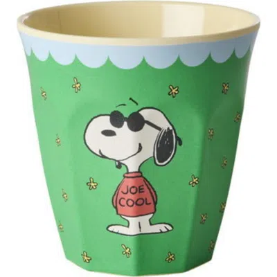 Rice By Rice Melamine Cup Snoopy In Green