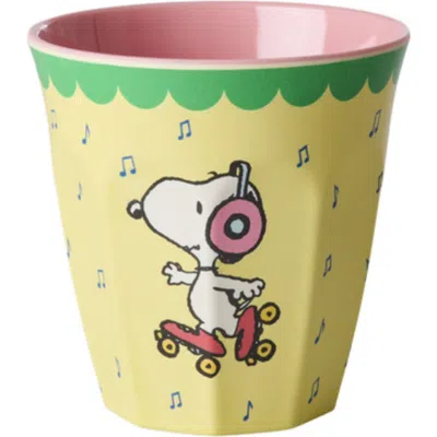 Rice By Rice Melamine Cup Snoopy In Yellow
