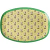 Rice By Rice Rectangular Plate Snoopy In Yellow