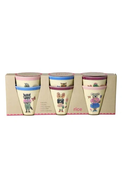Rice By Rice X Nathalie Lété Set Of 6 Melamine Cups