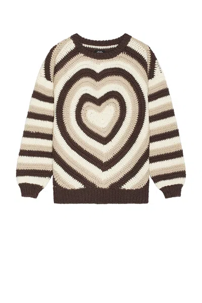 RICE NINE TEN HEARTY HAND KNIT SWEATER