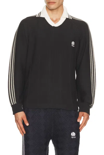 Rice Nine Ten Knitted Goalee Sweater In Black