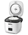 Rice Robot 4.5 Cup Space Saving Rice Cooker With Ceramic Nonstick Inner Pot