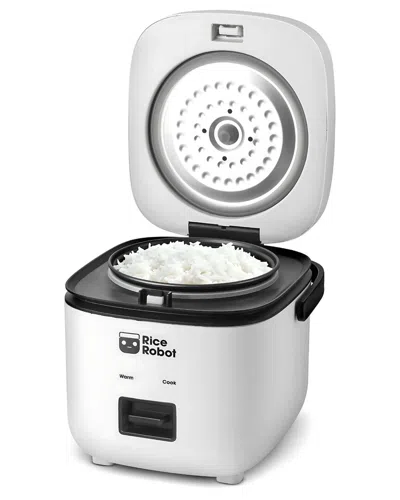 Rice Robot 4.5 Cup Space Saving Rice Cooker With Ceramic Nonstick Inner Pot