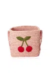 Rice - Square Raffia Basket - Pink