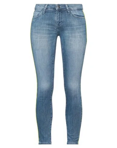 Rich & Royal Woman Jeans Blue Size 27 Cotton, Elastomultiester, Elastane