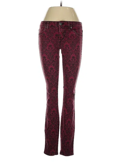 Pre-owned Rich & Skinny Casual Pants In Burgundy