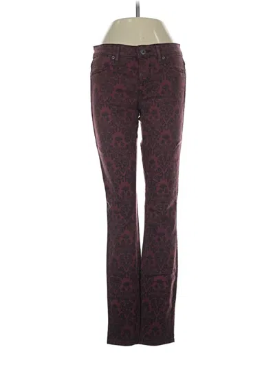 Pre-owned Rich & Skinny Casual Pants In Burgundy