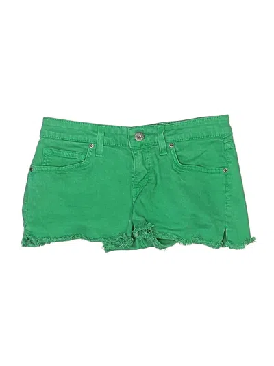 Pre-owned Rich & Skinny Denim Shorts In Green