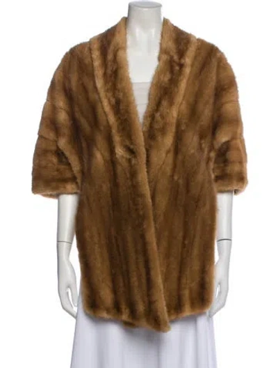 Pre-owned Rich Furs Dittrich Mink Fur Jacket In Brown