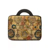 Richa Sharma Women's Neutrals Antique Print Up-cycled Laptop Sleeve