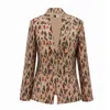 Richa Sharma Women's Neutrals Single Breasted Blazer In Peace Silk