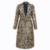 Richa Sharma Women's Neutrals Timeless Elegance - Trench Coat In Wild Silk In Beige/black