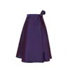Richa Sharma Women's Pink / Purple Plum Hued Wrap Around Silk Skirt In Pink/purple