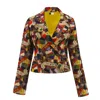 Richa Sharma Women's Silk Cropped Blazer And Mini Skirt Set