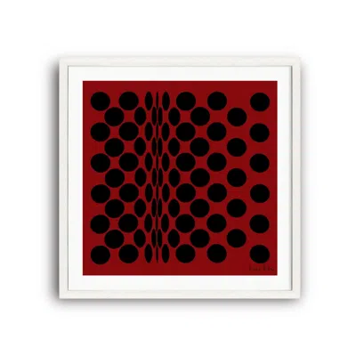 Richard Allan London Black / Red Red Dotty Art Print