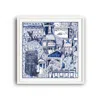 Richard Allan London Blue / White Blue London Art Print