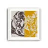 Richard Allan London White / Grey / Yellow Yellow Aster Art Print