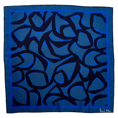 Richard Allan London Women's Blue Kipford Silk Neckerchief