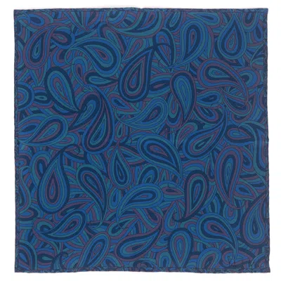 Richard Allan London Women's Blue Mod Silk Neckerchief