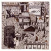 Richard Allan London Women's Brown / Grey / Silver Ginger London Silk Scarf