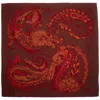 Richard Allan London Women's Brown / Red Red Illusion Silk Scarf In Multi