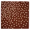 Richard Allan London Women's Brown / White Brown And White Dotty Silk Scarf In Multi
