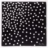Richard Allan London Women's Large Black & White Polka Silk Scarf In Black