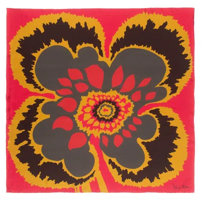 Richard Allan London Women's Red Elsa Silk Scarf