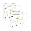 Richard Brendon Chef De Partie Large Mug, Set Of 2 In Multicoloured