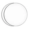 Richard Brendon Coupe Bread And Butter Plate, Set Of 2 In Black/white
