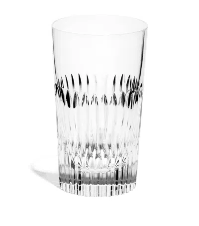 Richard Brendon Crystal Prism Highball Glass In Clear