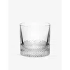 Richard Brendon Clear Diamond Single Old Fashioned Crystal Glass Tumbler In Transparent