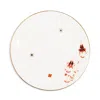 Richard Brendon Dragon Flower Coupe Bread & Butter Plate In Gold/red/blue/white