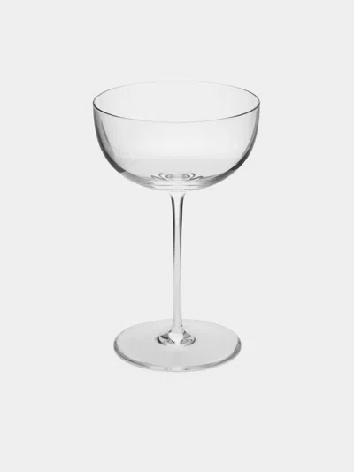 Richard Brendon Hand-blown Crystal Champagne Coupes (set Of 2)  Abask Gift Set In Transparent