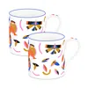 Richard Brendon Icarus Large Mug, Set Of 2 In Multicoloured