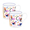 Richard Brendon Incantation Large Mug, Set Of 2 In Multicoloured
